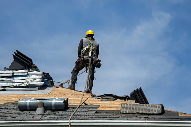 Professional Roof Replacement technician working in Pine Beach, NJ